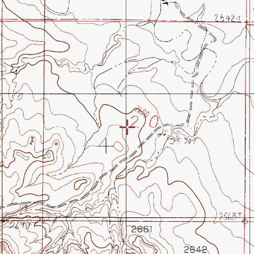Topographic Map of 15N53E20DBA_01 Well, MT