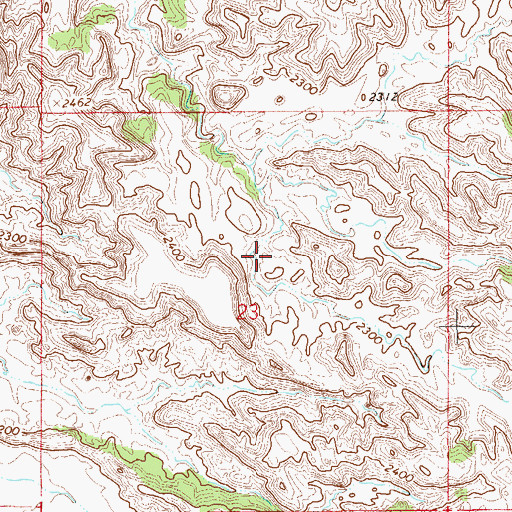 Topographic Map of 15N55E23AAD_01 Well, MT