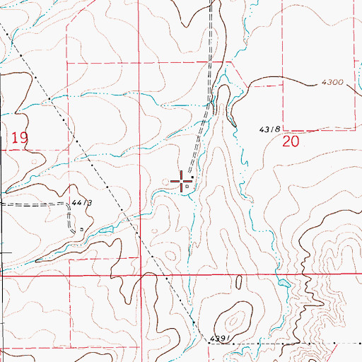 Topographic Map of 15N13E20CBD_01 Well, MT