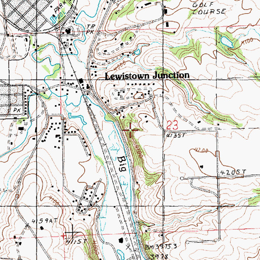 Topographic Map of 15N18E23BDCD01 Well, MT