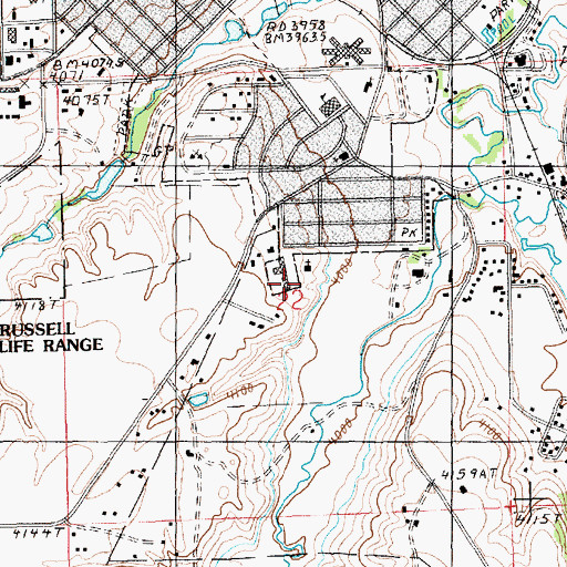 Topographic Map of 15N18E22BDDA01 Well, MT