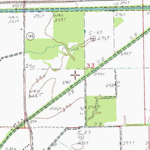 Topographic Map of Ditch Number 10, AR