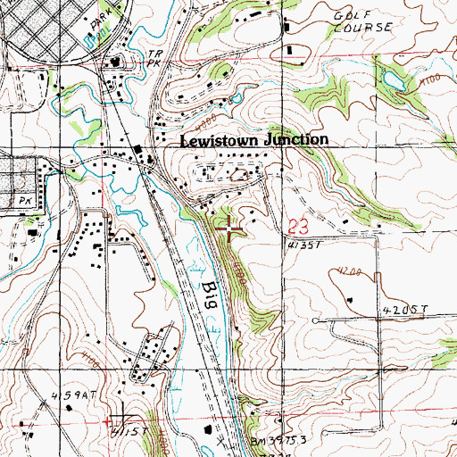 Topographic Map of 15N18E23BDCA01 Well, MT