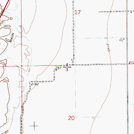 Topographic Map of 15N55E20ADD_01 Well, MT