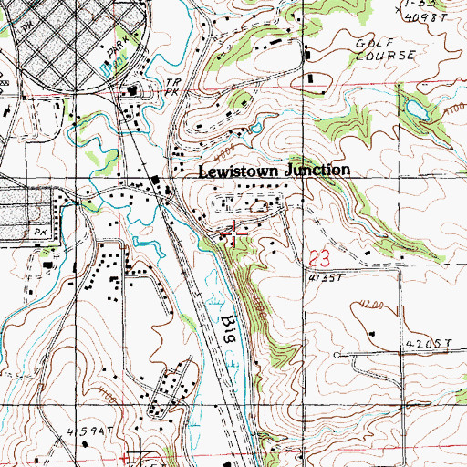Topographic Map of 15N18E23BDBC01 Well, MT