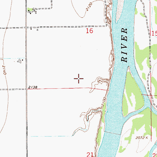 Topographic Map of 15N55E16CCD_02 Well, MT