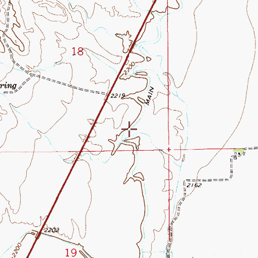 Topographic Map of 15N55E18DAD_01 Well, MT