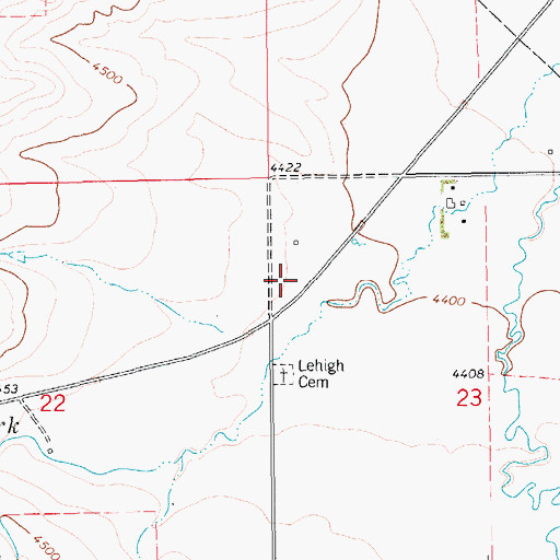 Topographic Map of 15N12E23BB__01 Spring, MT