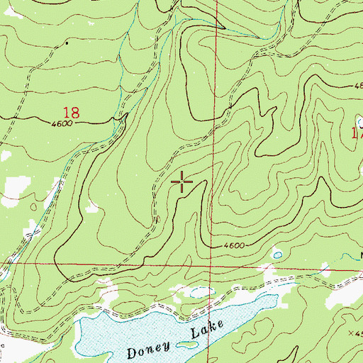 Topographic Map of 15N13W12CACA01 Well, MT