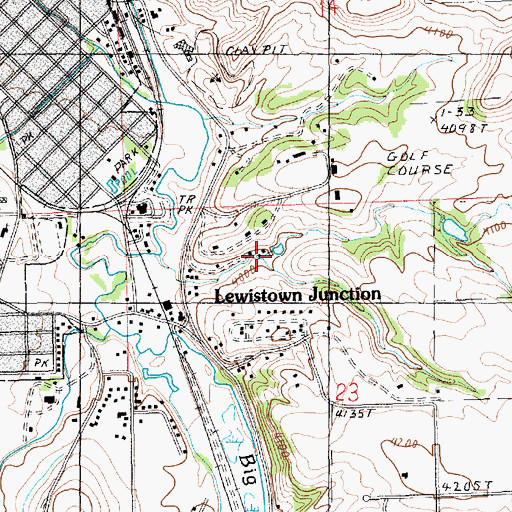 Topographic Map of 15N18E23BABB01 Well, MT
