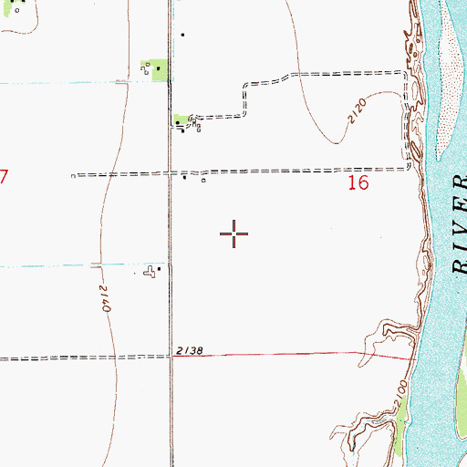 Topographic Map of 15N55E16CBB_02 Well, MT