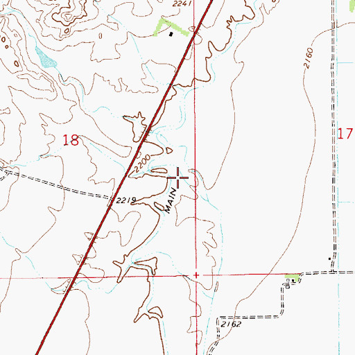 Topographic Map of 15N55E18DAB_01 Well, MT