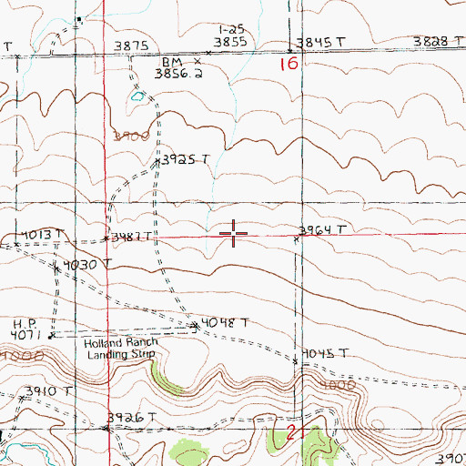 Topographic Map of 15N18E23ABAA01 Well, MT
