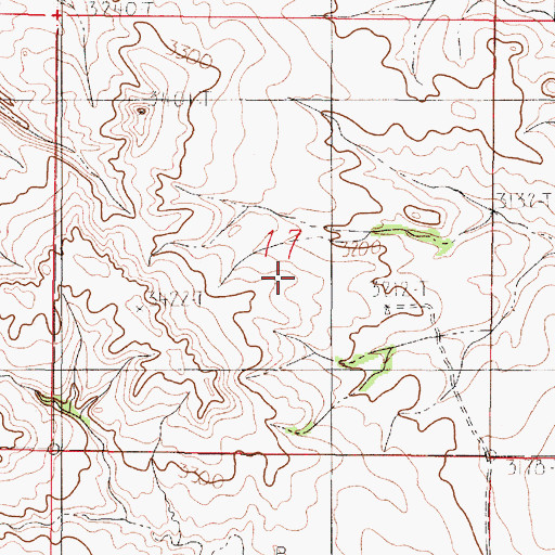 Topographic Map of 15N48E17DBBD01 Well, MT