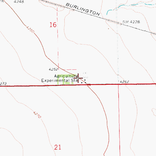 Topographic Map of 15N14E16DCDD01 Well, MT