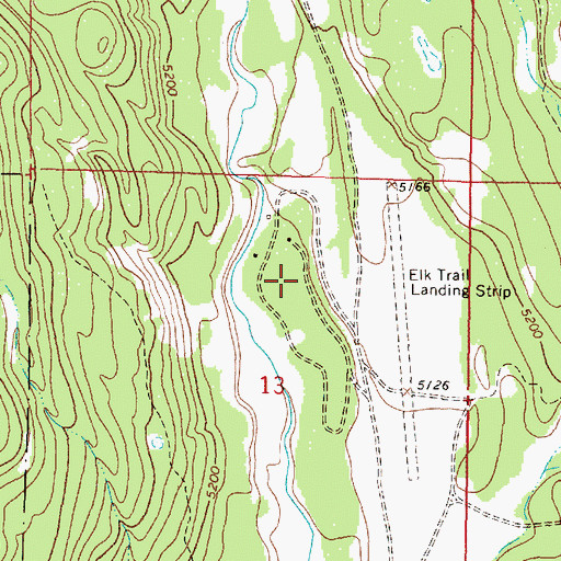 Topographic Map of 15N08W13ABCD01 Well, MT