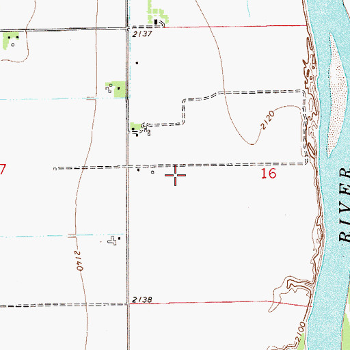 Topographic Map of 15N55E16CAD_01 Well, MT