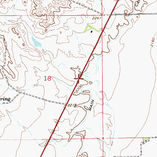 Topographic Map of 15N55E18ADD_01 Well, MT