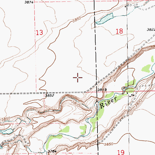 Topographic Map of 15N15E13DD__01 Well, MT