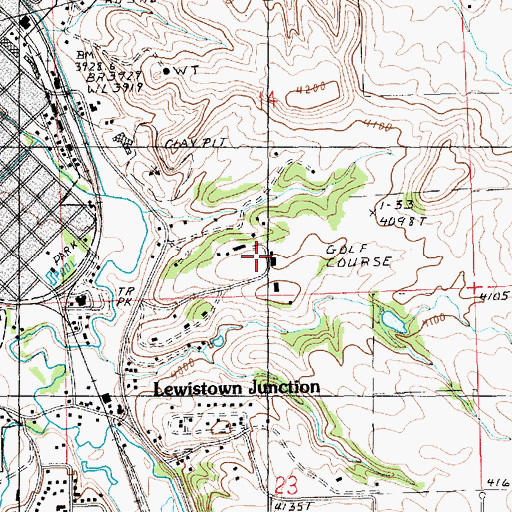 Topographic Map of 15N18E14CDAD01 Well, MT
