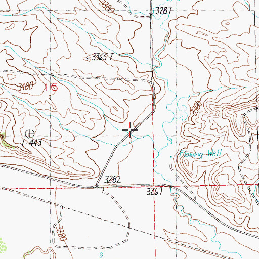 Topographic Map of 15N24E15CCCC01 Well, MT