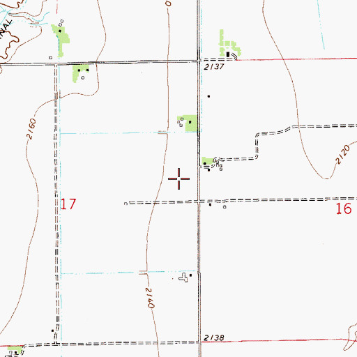 Topographic Map of 15N55E17AAC_01 Well, MT