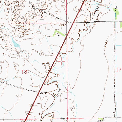 Topographic Map of 15N55E17DAD_01 Well, MT