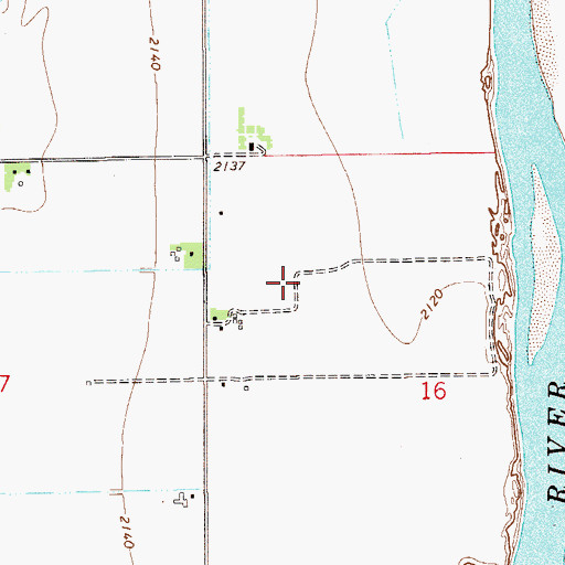 Topographic Map of 15N55E16BBD_01 Well, MT