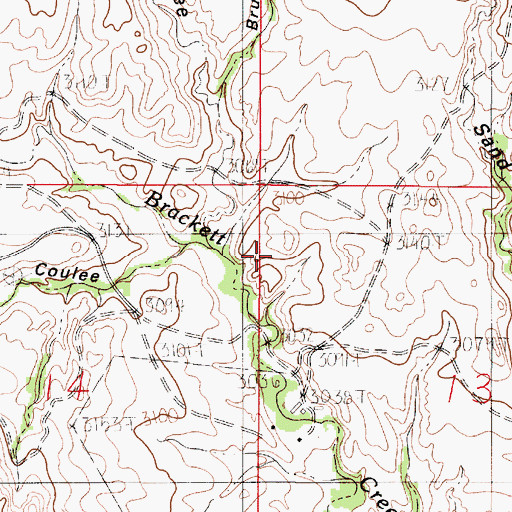 Topographic Map of 16N49E35DDA_01 Well, MT