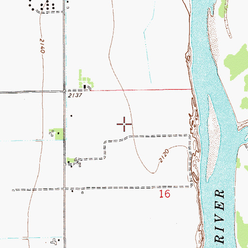 Topographic Map of 15N55E16BAB_04 Well, MT