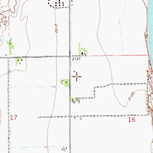 Topographic Map of 15N55E16BAC_01 Well, MT