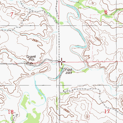 Topographic Map of 15N60E18AAA_01 Well, MT