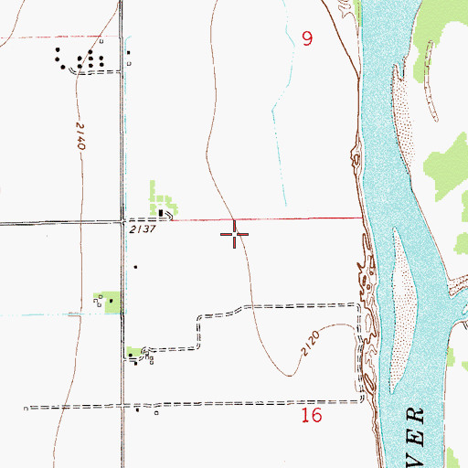 Topographic Map of 15N55E16BAB_01 Well, MT