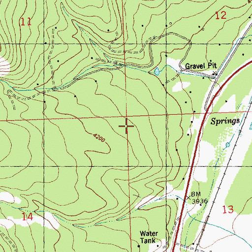 Topographic Map of 15N20W24BCCB01 Well, MT