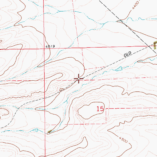 Topographic Map of 15N12E15BA__01 Spring, MT