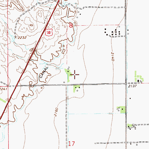 Topographic Map of 15N55E08ADD_01 Well, MT