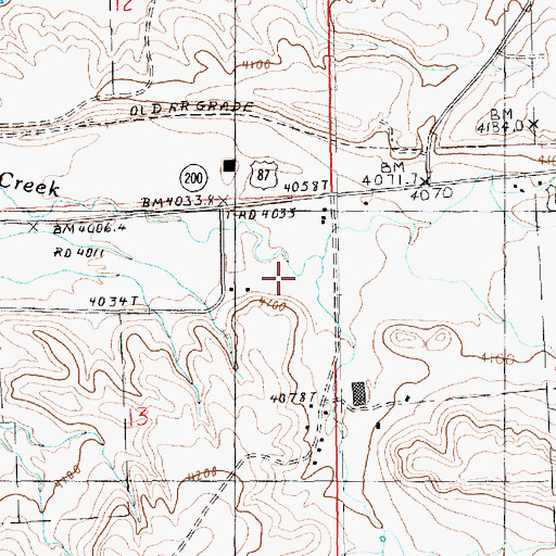 Topographic Map of 15N18E13AAC_01 Well, MT