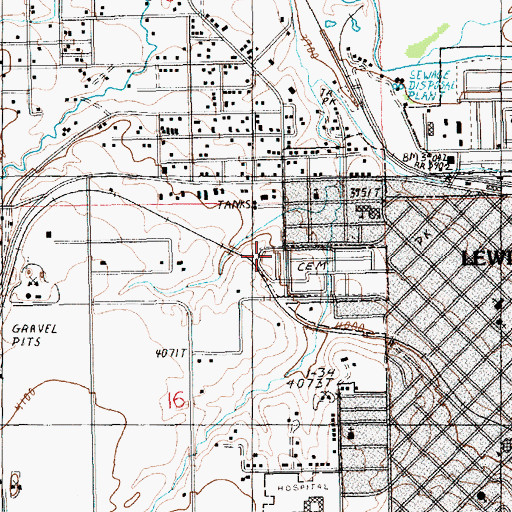 Topographic Map of 15N18E16AB__01 Well, MT