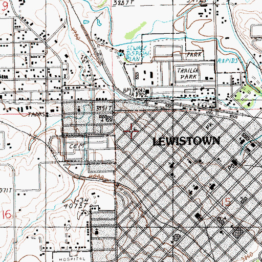 Topographic Map of 15N18E15BBBA01 Well, MT