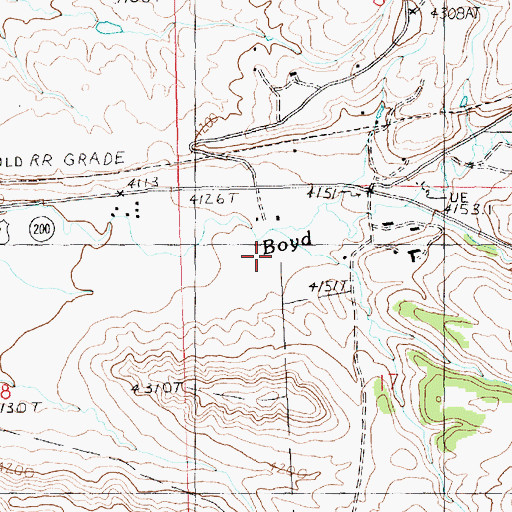 Topographic Map of 15N19E17BBA_01 Well, MT