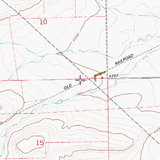 Topographic Map of 15N12E10DD__01 Well, MT
