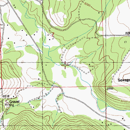 Topographic Map of 15N22W07DCAB01 Well, MT