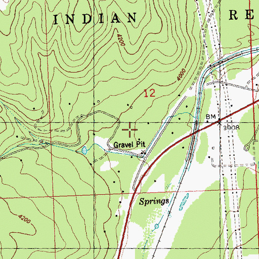 Topographic Map of 15N20W12CAD_01 Well, MT