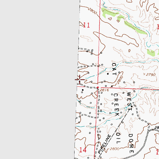 Topographic Map of 15N29E11DD__01 Well, MT