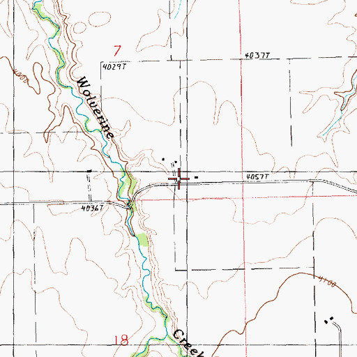 Topographic Map of 15N18E07DDBC01 Well, MT
