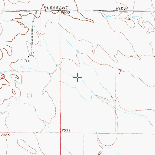 Topographic Map of 15N54E07DAAB01 Well, MT