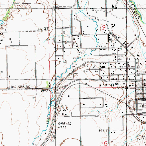 Topographic Map of 15N18E09CCAA01 Well, MT
