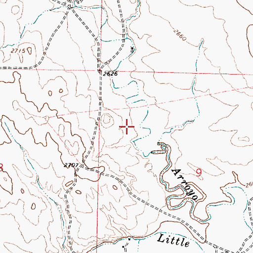 Topographic Map of 15N42E04CCDB01 Well, MT