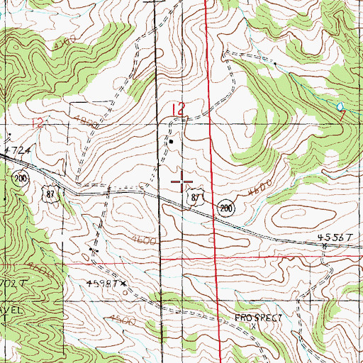 Topographic Map of 15N19E12DA__01 Well, MT