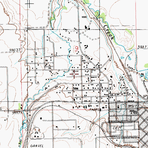Topographic Map of 15N18E09CADA01 Well, MT